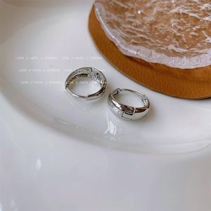 New Silver huggie hoop Earrings Modern Earrings